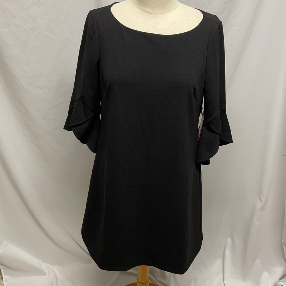 Vince Camuto Black Dress with Bell Sleeves Size 10